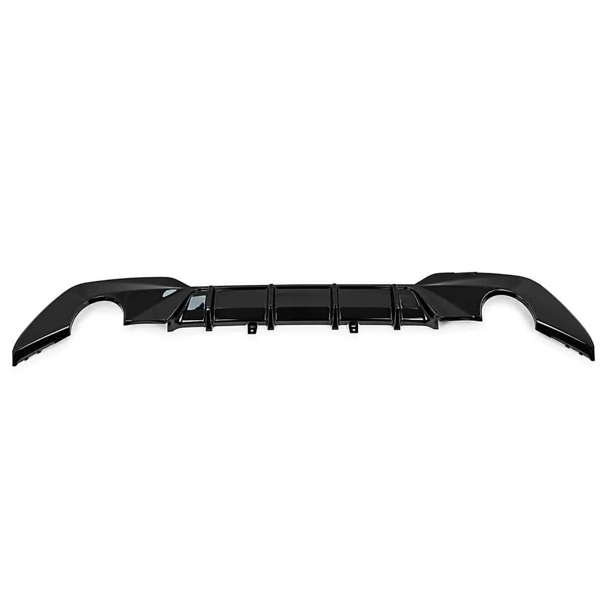Rear Bumper Diffuser Double Outlet for Single Exhaust suitable for BMW 3 Series G20 G28 Sedan G21 Touring (2018-2022) Shiny B