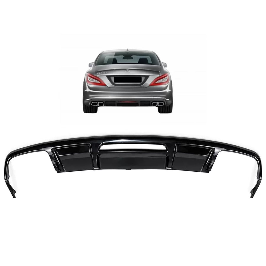 Rear Bumper Diffuser suitable for Mercedes CLS Sedan W218 (2011-2017) Only for Sport Line – product image 1