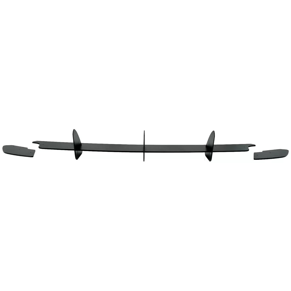 Rear Bumper Extension for Diffuser and Rear Side Splitters suitable for VW Golf VI 6 GTI (2008-2013) Black – product image 1
