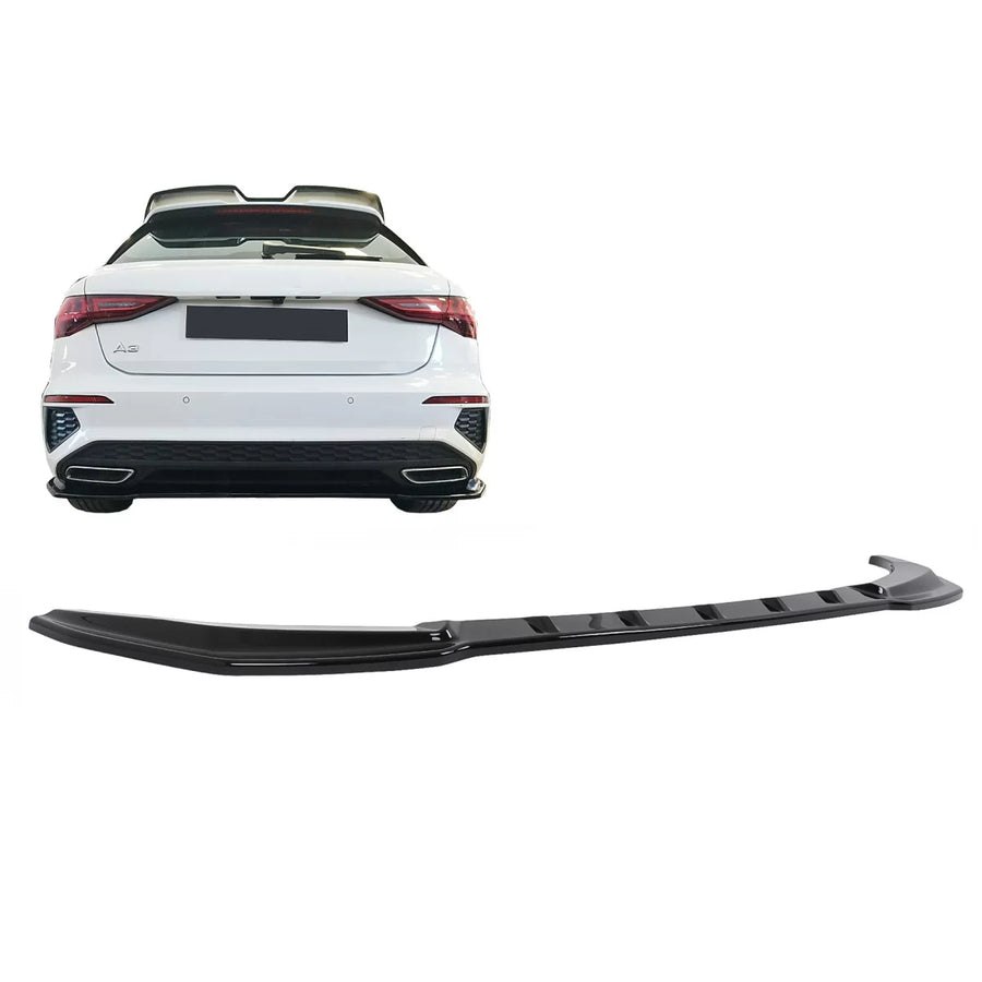 Rear Bumper Extension Splitter suitable for Audi A3 8Y S-Line (2020-2024) Sportback Black – product image 1