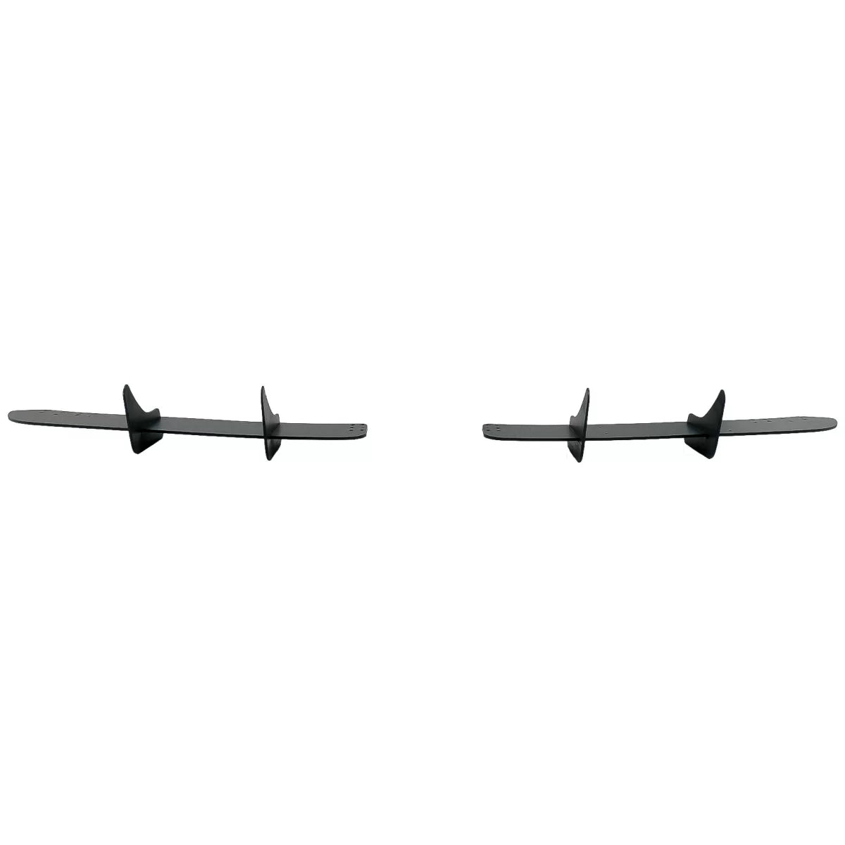 Rear Bumper Extension Splitters for Air Diffuser suitable for VW Golf VI 6 R20 (2008-2013) Black – product image 1