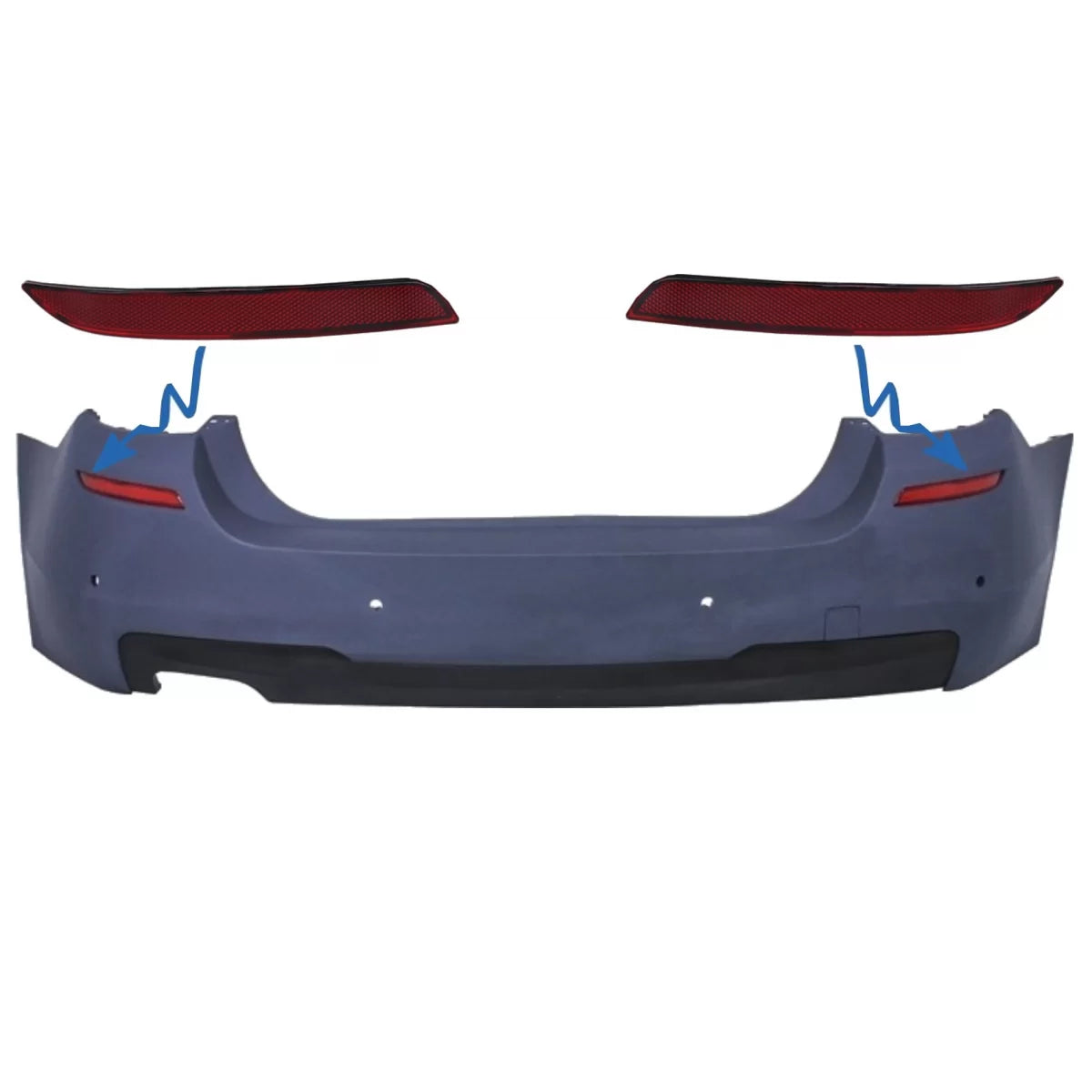Rear Bumper Reflector suitable for BMW 5 Series F10 (2011-up) M-tech Design – product image 1