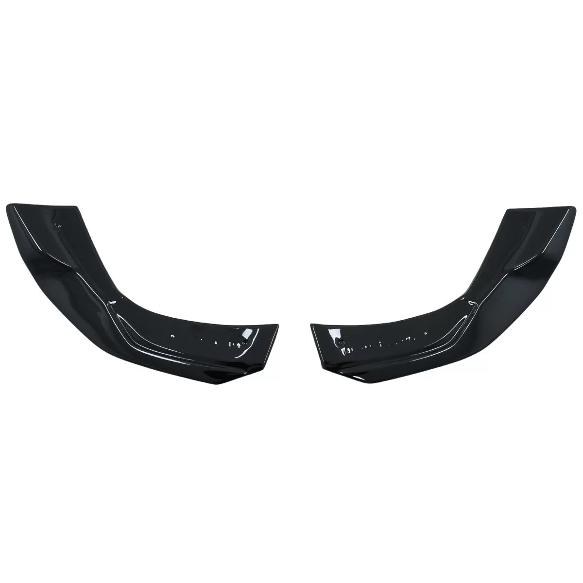 Rear Bumper Side Splitters Fins suitable for Mercedes A-Class W177 A35 A45 Hatchback (2018-up) Piano Black – product image 1