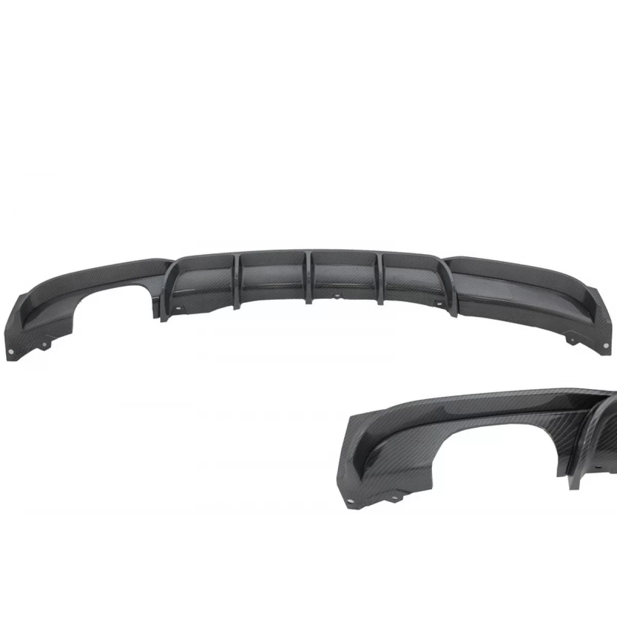 Rear Bumper Spoiler Valance Diffuser Carbon suitable for BMW 3 Series F30 F31 (2011-2019) M Design Left Outlet – product imag
