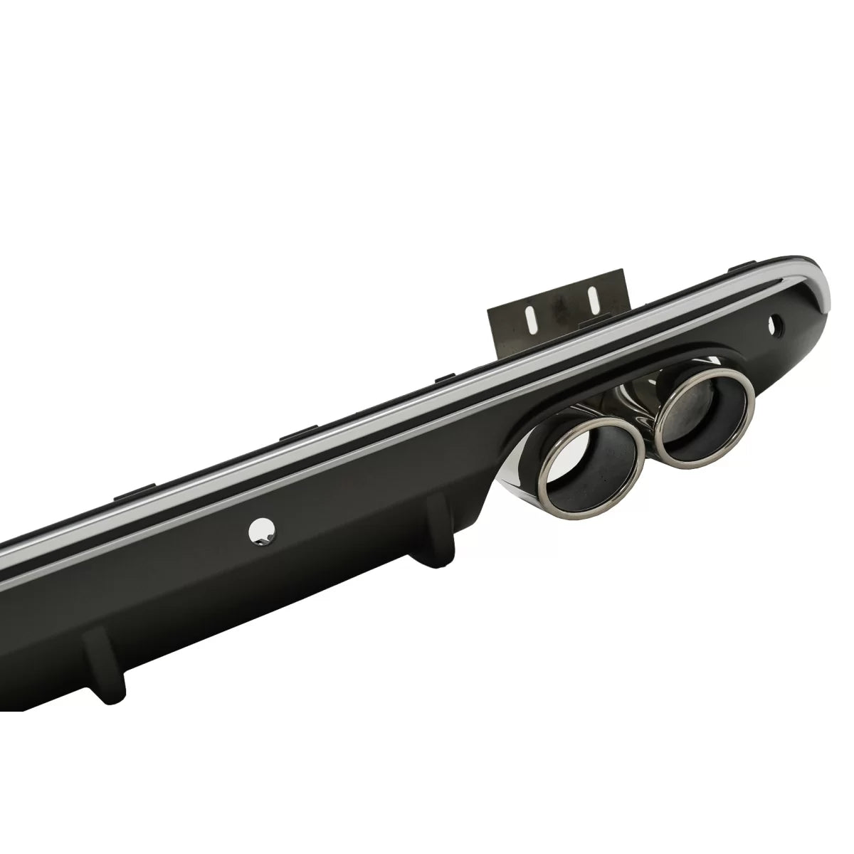 Rear Bumper Spoiler Valance Diffuser Double Outlet suitable for Audi Q5 8R Facelift (2013-2016) S-Line Bumper – product image