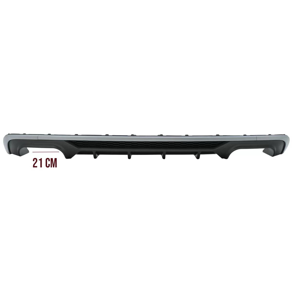 Rear Bumper Valance Diffuser suitable for Audi A3 8V Facelift Hatchback Sportback (2016-2019) Standard Bumper (SE) S3 Design 