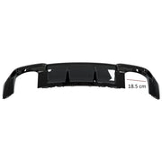 Rear Bumper Valance Diffuser suitable for Audi A3 8V Facelift (2016-2019) Sedan Cabrio RS3 Design only S-line Bumper Piano Bl