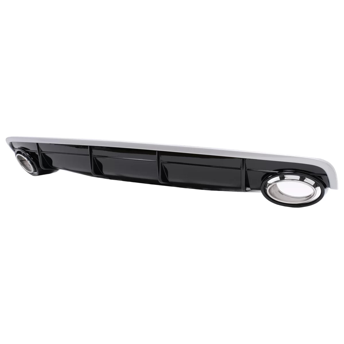 Rear Bumper Valance Diffuser Double Outlet suitable for Audi Q7 SUV 4M (2015-2019) S-Line Bumper – product image 1