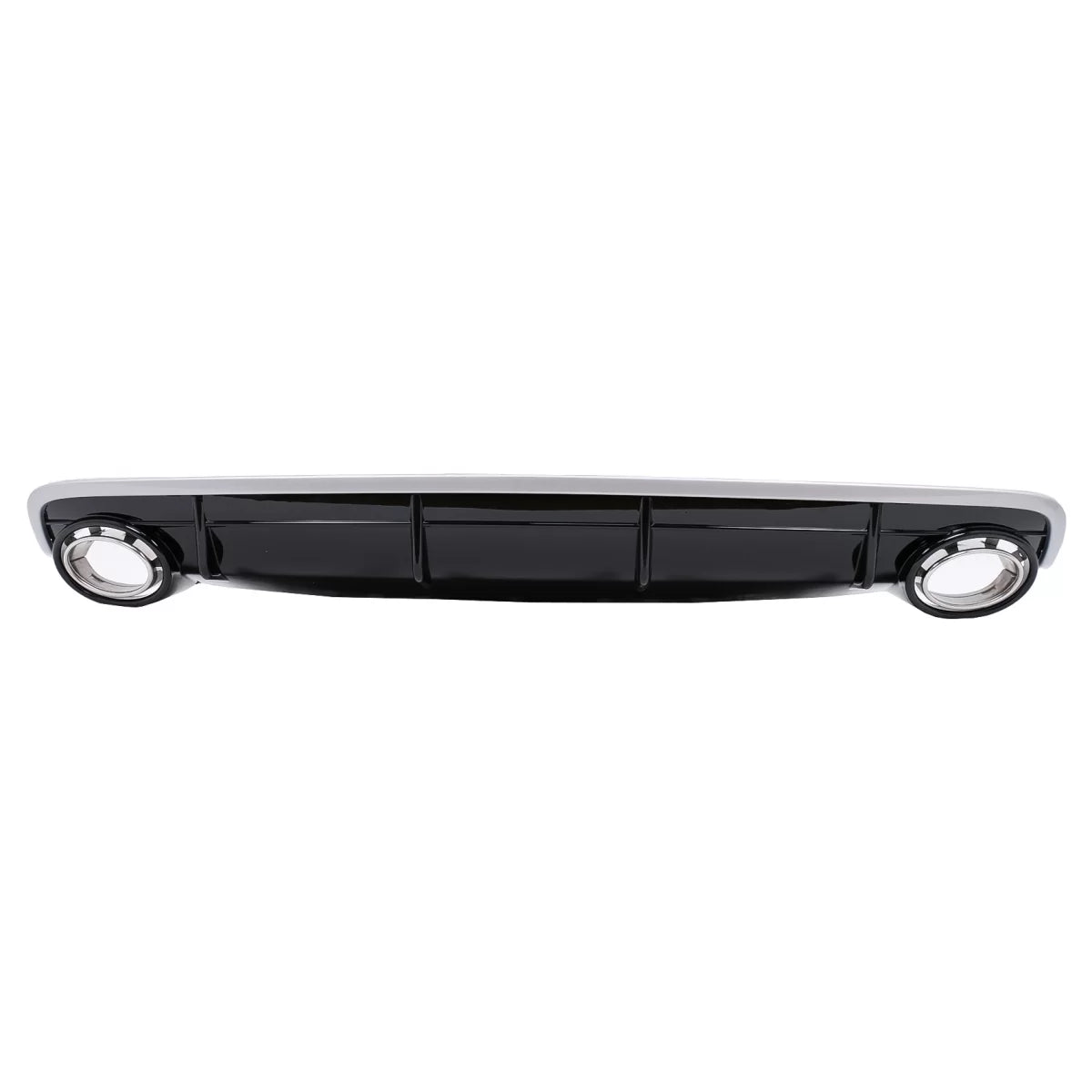 Rear Bumper Valance Diffuser Double Outlet suitable for Audi Q7 SUV 4M (2015-2019) S-Line Bumper – product image 1