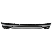 Rear Bumper Valance Diffuser Double Outlet with Exhaust Muffler Tips suitable for Audi Q7 SUV 4M Facelift (2020-2025) SQ7 Des