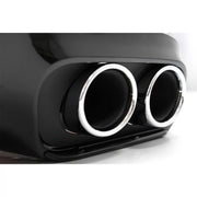Rear Bumper Valance Diffuser Double Outlet with Exhaust Tips suitable for Mercedes C-Class C205 A205 Coupe Cabriolet (2014-20