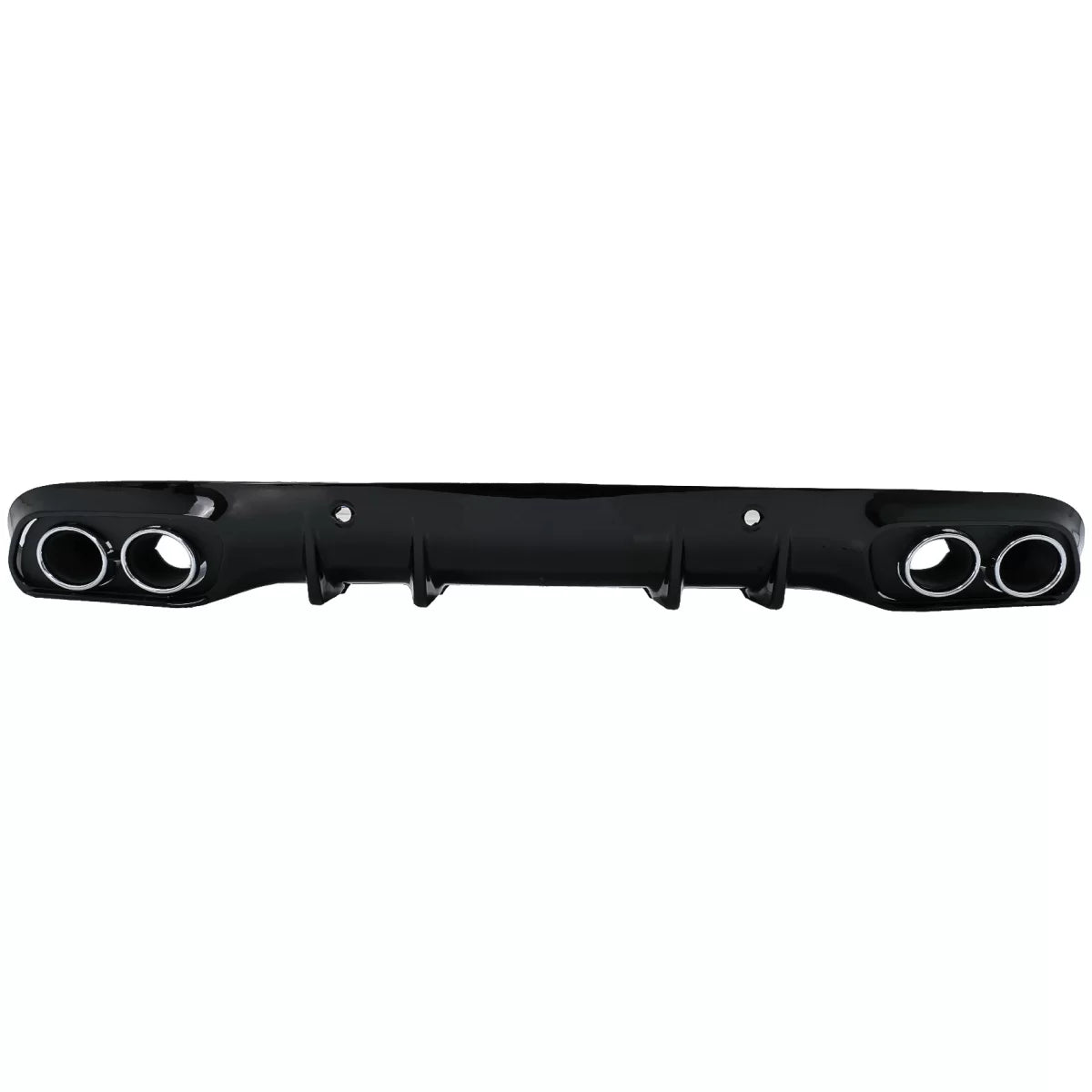 Rear Bumper Valance Diffuser Double Outlet with Exhaust Tips suitable for Mercedes C-Class C205 A205 Coupe Cabriolet (2014-20