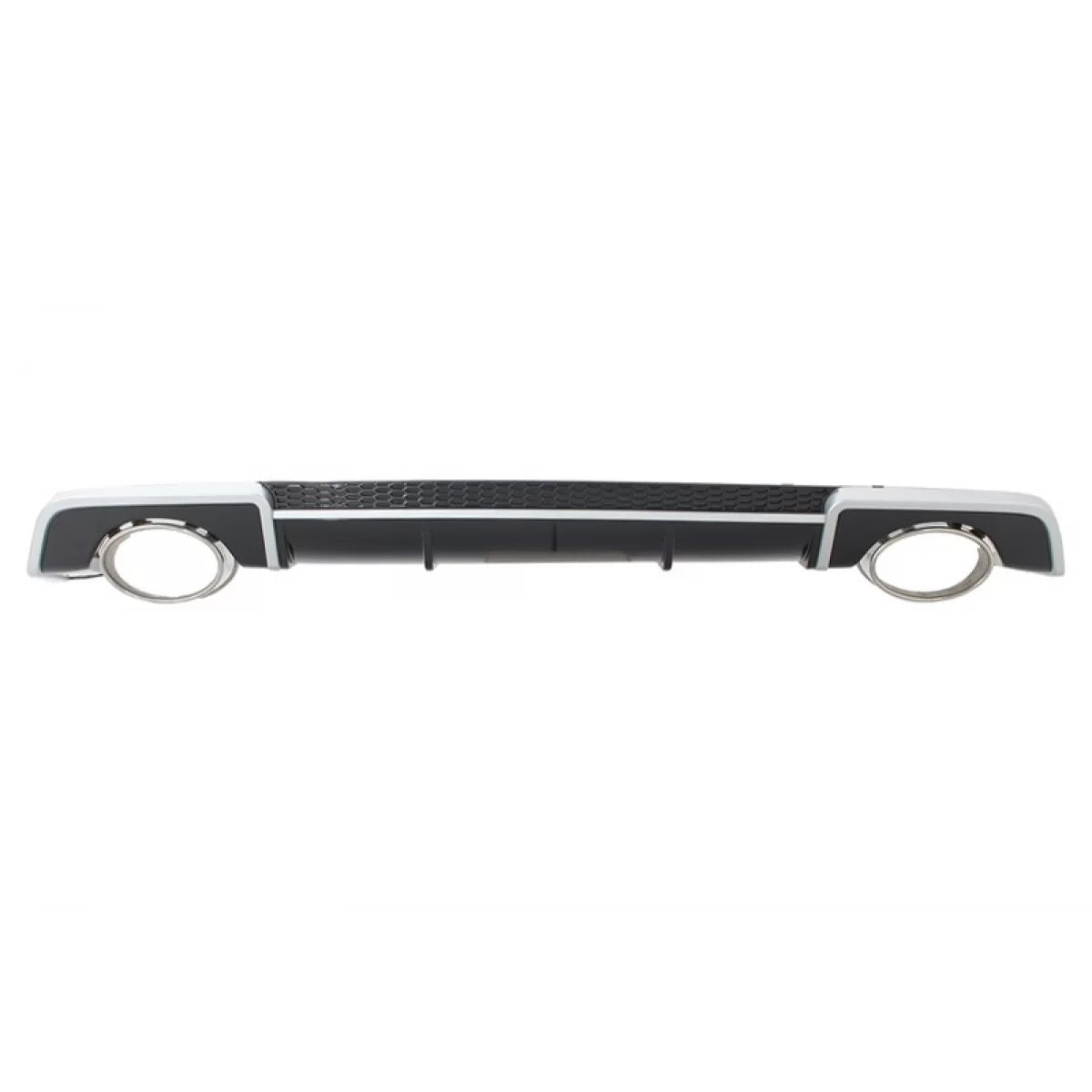Rear Bumper Valance Diffuser with Exhaust Muffler Tips suitable for Audi A3 8V Sedan Cabrio (2012-2015) RS3 Design – product 