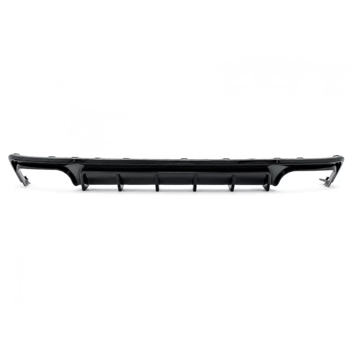 Rear Bumper Valance Diffuser and Exhaust Tips suitable for Audi A6 C8 4K Avant Sedan (2018-up) Piano Black – product image 1
