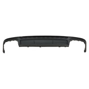 Rear Bumper Valance Diffuser with Exhaust Tips suitable for Audi A6 C8 4K Avant Sedan (2018-up) S6 Design Matte Black – produ