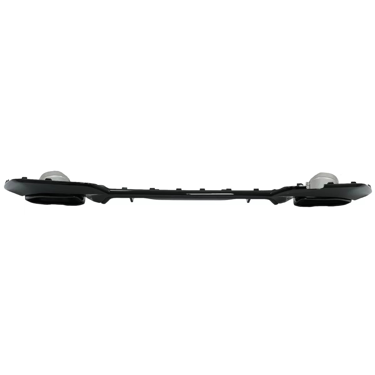 Rear Bumper Valance Diffuser With Exhaust Tips suitable for BMW 3 Series G20 G28 Sedan G21 Touring (2018-up) M340i M Look Bla