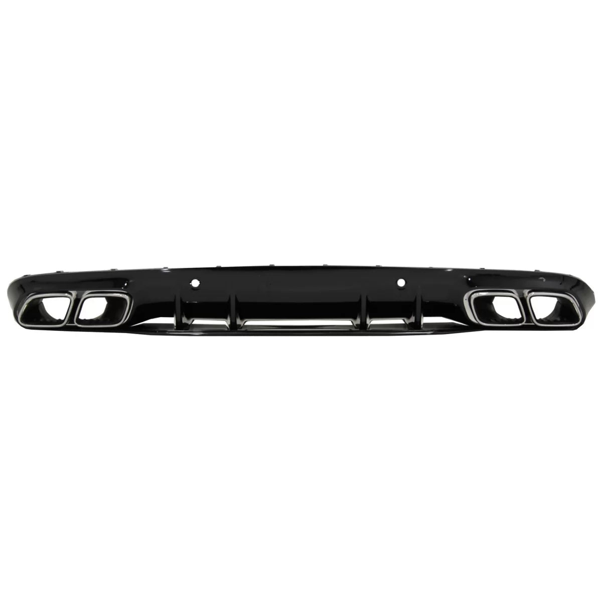 Rear Bumper Valance Diffuser suitable for Mercedes C-Class C205 A205 Coupe Cabriolet (2014-2019) Facelift C63S Design Silver 