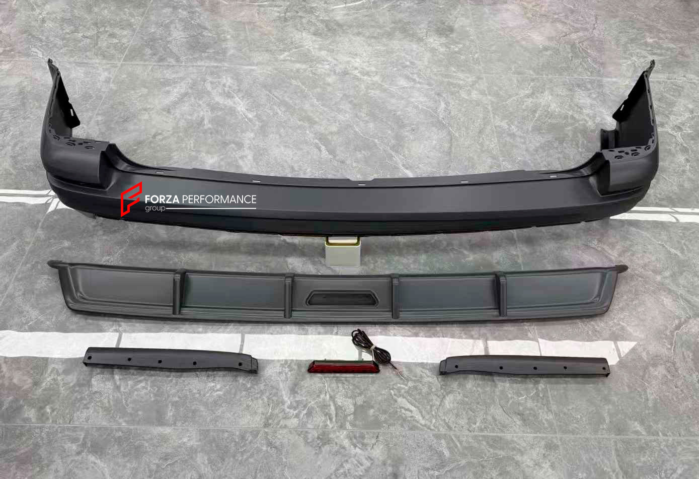 REAR BUMPER with BRAKE LIGHT for VOLKSWAGEN TRANSPORTER MULTIVAN T5.1 T6 T6.1 2010 - 2024