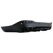 Rear Diffuser with Black Exhaust Muffler Tips suitable for Mercedes GLE W167 SUV V167 Sport Line (2019-Up) GLE53 Design Night