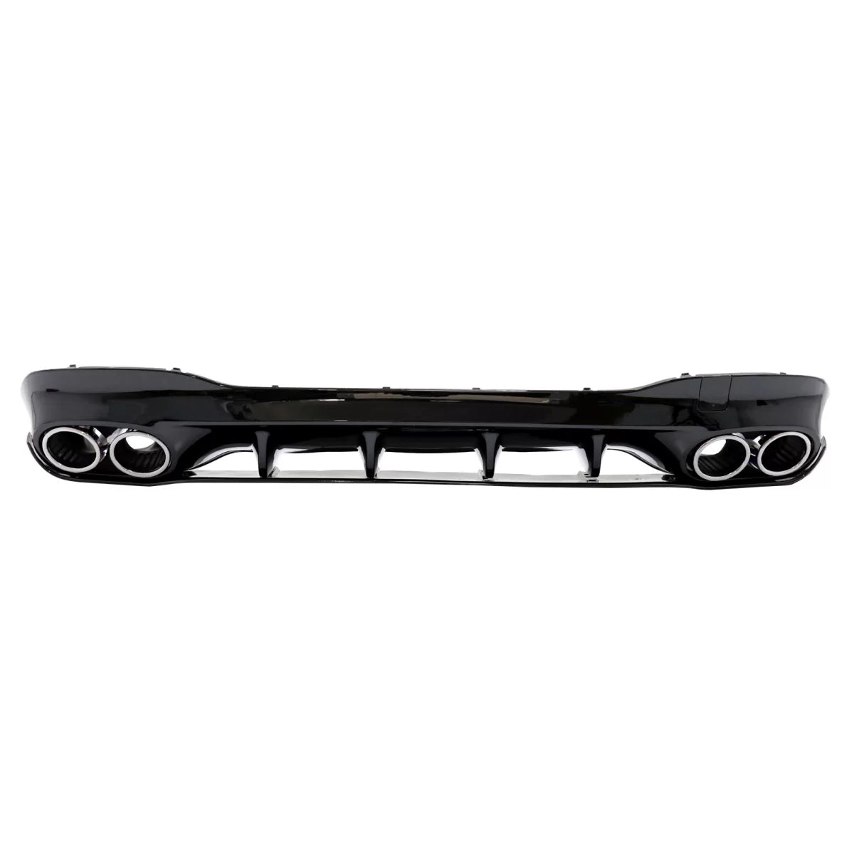 Rear Diffuser and Chrome Exhaust Tips suitable for Mercedes CLA X118 Shooting Brake C118 Coupe Sport Line (2019-06.2025) CLA4