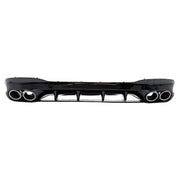 Rear Diffuser and Chrome Exhaust Tips suitable for Mercedes CLA X118 Shooting Brake C118 Coupe Sport Line (2019-06.2025) CLA4