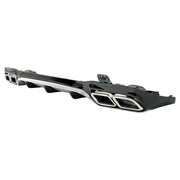 Rear Diffuser with Chrome Exhaust Tips suitable for Mercedes E-Class W213 Sport Line (2016-2019) E63 Design – product image 2