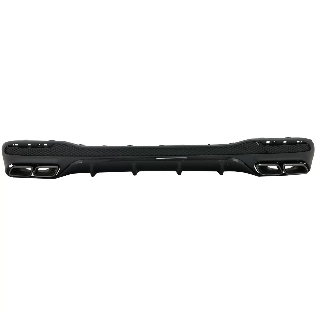 Rear Diffuser with Exhaust Muffler Tips suitable for Mercedes GLE W166 SUV Sport Line (2015-2018) Night Package – product ima