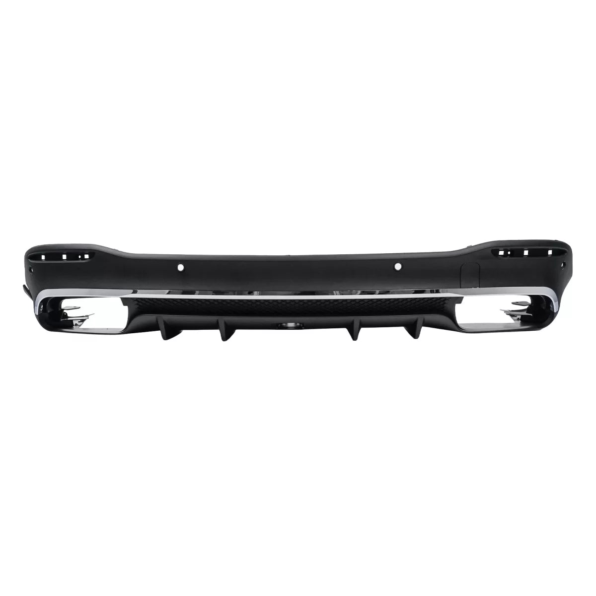 Rear Diffuser with Exhaust Muffler Tips suitable for Mercedes GLE W167 SUV V167 Sport Line (2019-Up) GLE 63 Design – product 