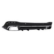 Rear Diffuser with Exhaust Muffler Tips suitable for Mercedes GLE W167 SUV V167 Sport Line (2019-Up) GLE 63 Design – product 
