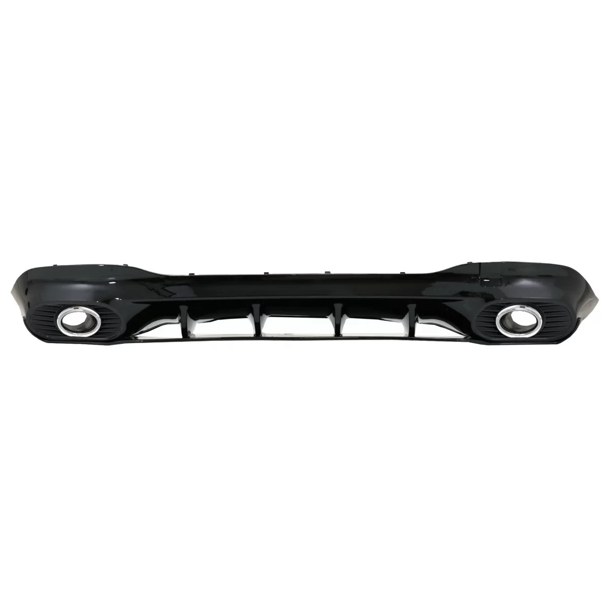 Rear Diffuser and Exhaust Tips Silver suitable for Mercedes CLA X118 Shooting Brake C118 Coupe Sport Line (2019-06.2025) CLA3