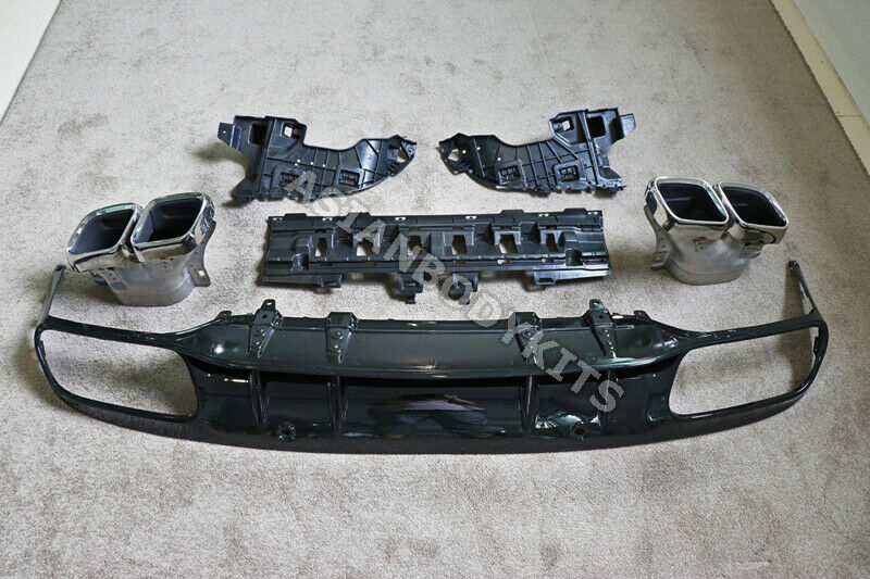 REAR DIFFUSER WITH EXHAUST TIPS for MERCEDES BENZ C CLASS AMG C205 COUPE C63 2019 - 2023