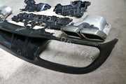 REAR DIFFUSER WITH EXHAUST TIPS for MERCEDES BENZ C CLASS AMG C205 COUPE C63 2019 - 2023