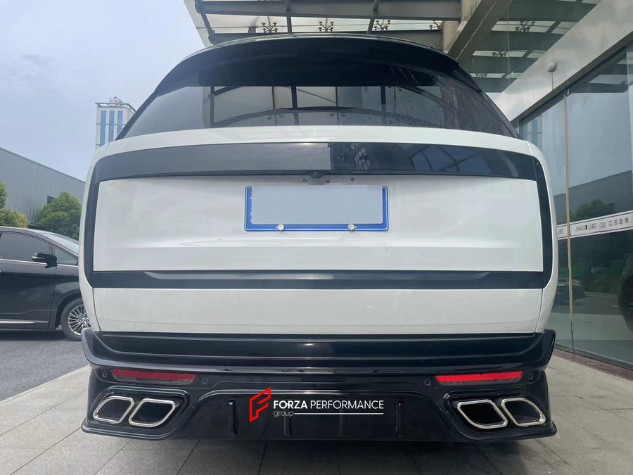 Buy Now Rear Diffuser with Exhaust tips for Land Rover Range Rover L460 2021+ and upgrade car parts from SIR Tuning at the Best Price. Headlights, Tail lights, Bodykits, Navigations, Carbon body kit and more - Fast & Free Shipping within Europe, US & Worldwide.