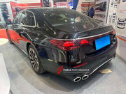 REAR DIFFUSER WITH SILVER EXHAUST TIPS for MERCEDES BENZ E-CLASS W214 E53 STYLE 2024+