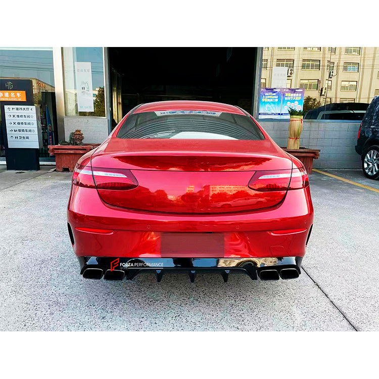 REAR DIFFUSER with EXHAUST TIPS for MERCEDES BENZ BENZ E400 E300 E200 with AMG PACKAGE INTO E63 W214 2023 - 2024