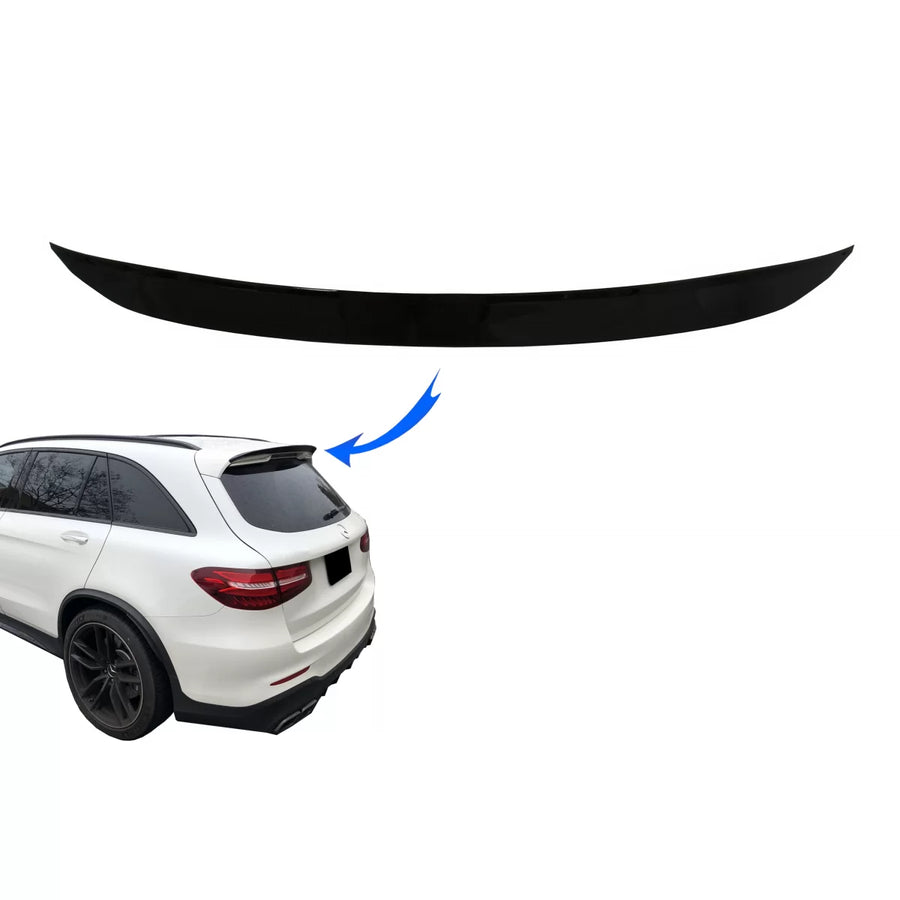 Rear Roof Spoiler Wing suitable for Mercedes GLC X253 SUV (2015-up) Piano Black – product image 1