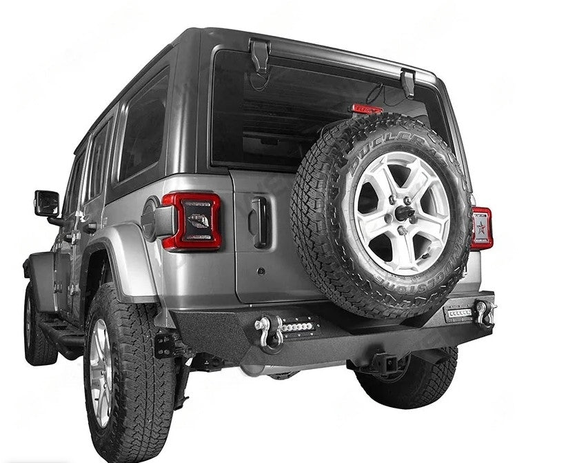 Buy Now REAR STEEL BUMPER for JEEP WRANGLER JL 2018+ and upgrade car parts from SIR Tuning at the Best Price. Headlights, Tail lights, Bodykits, Navigations, body kit and more - Fast & Free Shipping within Europe, US & Worldwide.