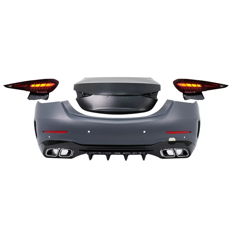 Rear Upgrade Body Kit suitable for Mercedes C-Class W205 (2014-2022) Conversion to C-Class W206 C63 Design – product image 1