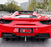 DRY CARBON FIBER REAR DIFFUSER for FERRARI 488 GTB 2015 - 2019 | SC STYLE