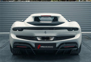 DRY CARBON REAR DIFFUSER for FERRARI 296 GTS GTB 2022+ | OEM STYLE