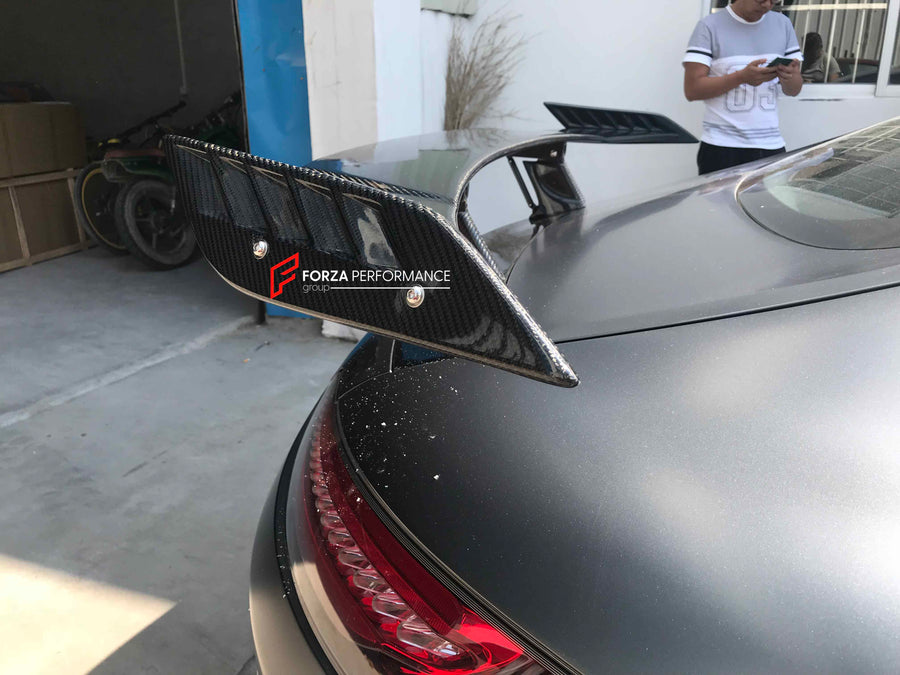 Buy Now CARBON FIBER REAR SPOILER for AMG GT GTS C190 2014 - 2017 and upgrade car parts from SIR Tuning at the Best Price. Headlights, Tail lights, Bodykits, Navigations, Carbon body kit and more - Fast & Free Shipping within Europe, US & Worldwide.