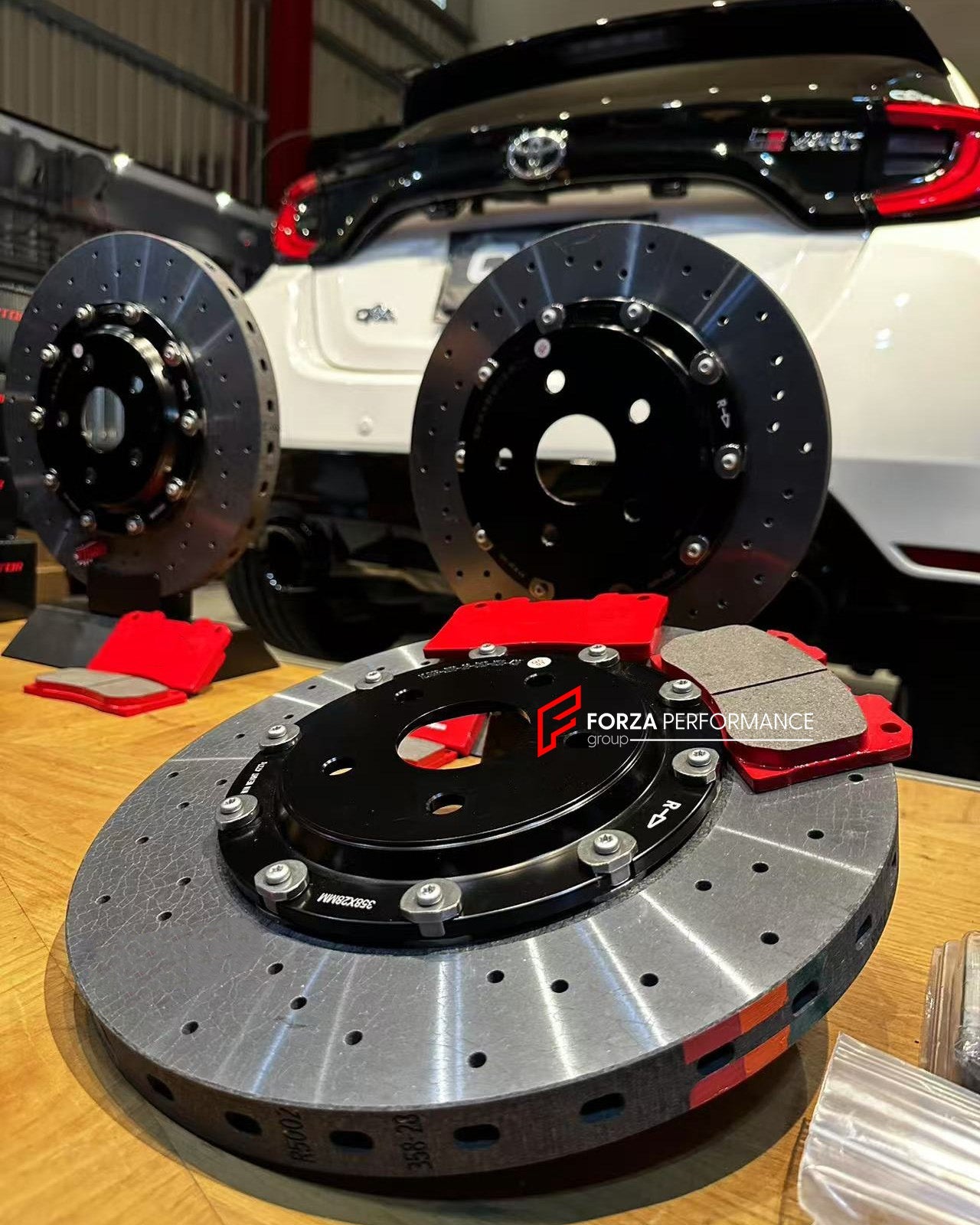 REPLACEMENT CARBON CERAMIC BRAKE DISK ROTORS for TOYOTA YARIS GR XP210 2020+