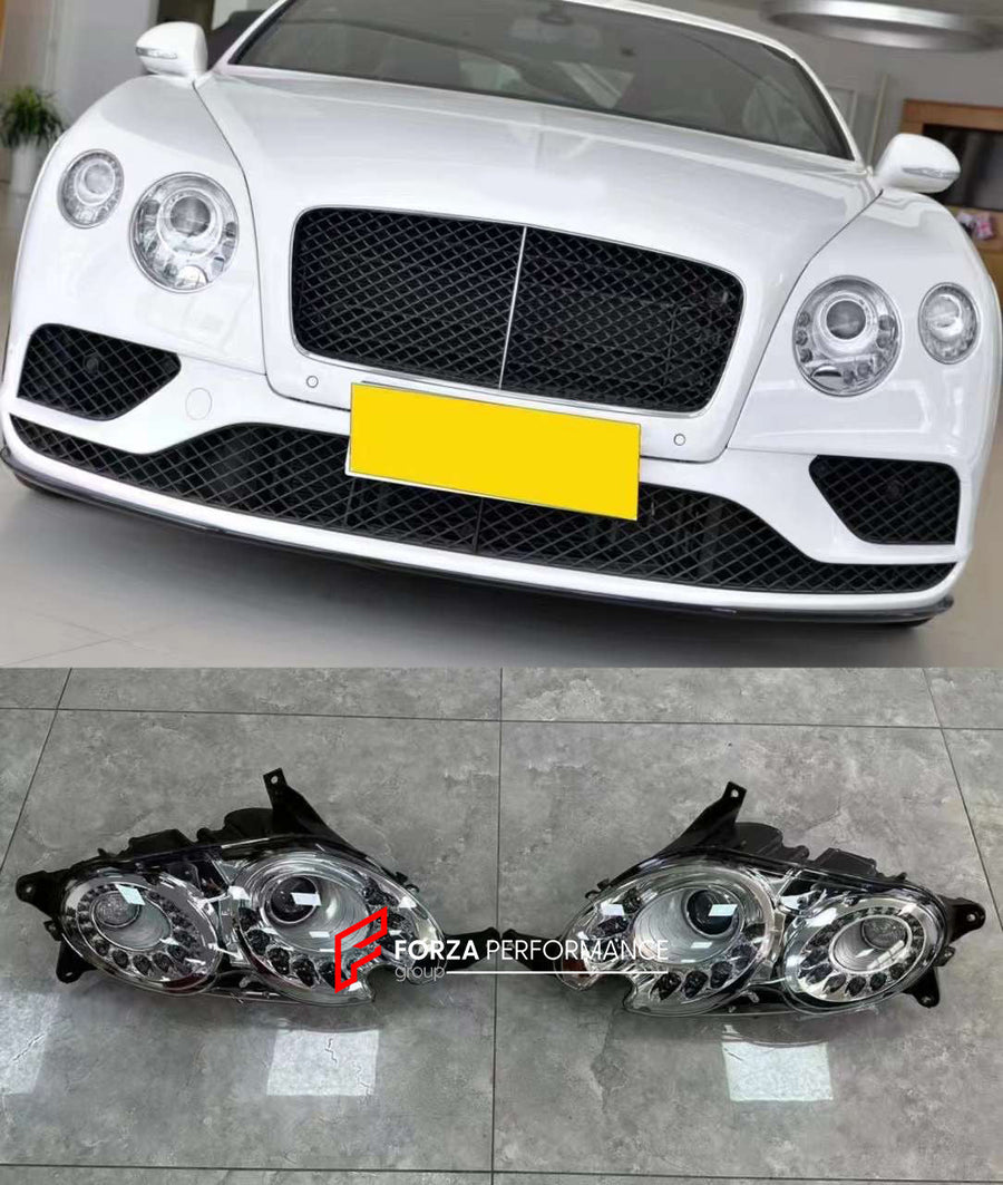 Buy Now REPLACEMENT HEADLIGHTS FOR BENTLEY CONTINENTAL GT 2011-2019 and upgrade car parts from SIR Tuning at the Best Price. Headlights, Tail lights, Bodykits, Navigations, body kit and more - Fast & Free Shipping within Europe, US & Worldwide.