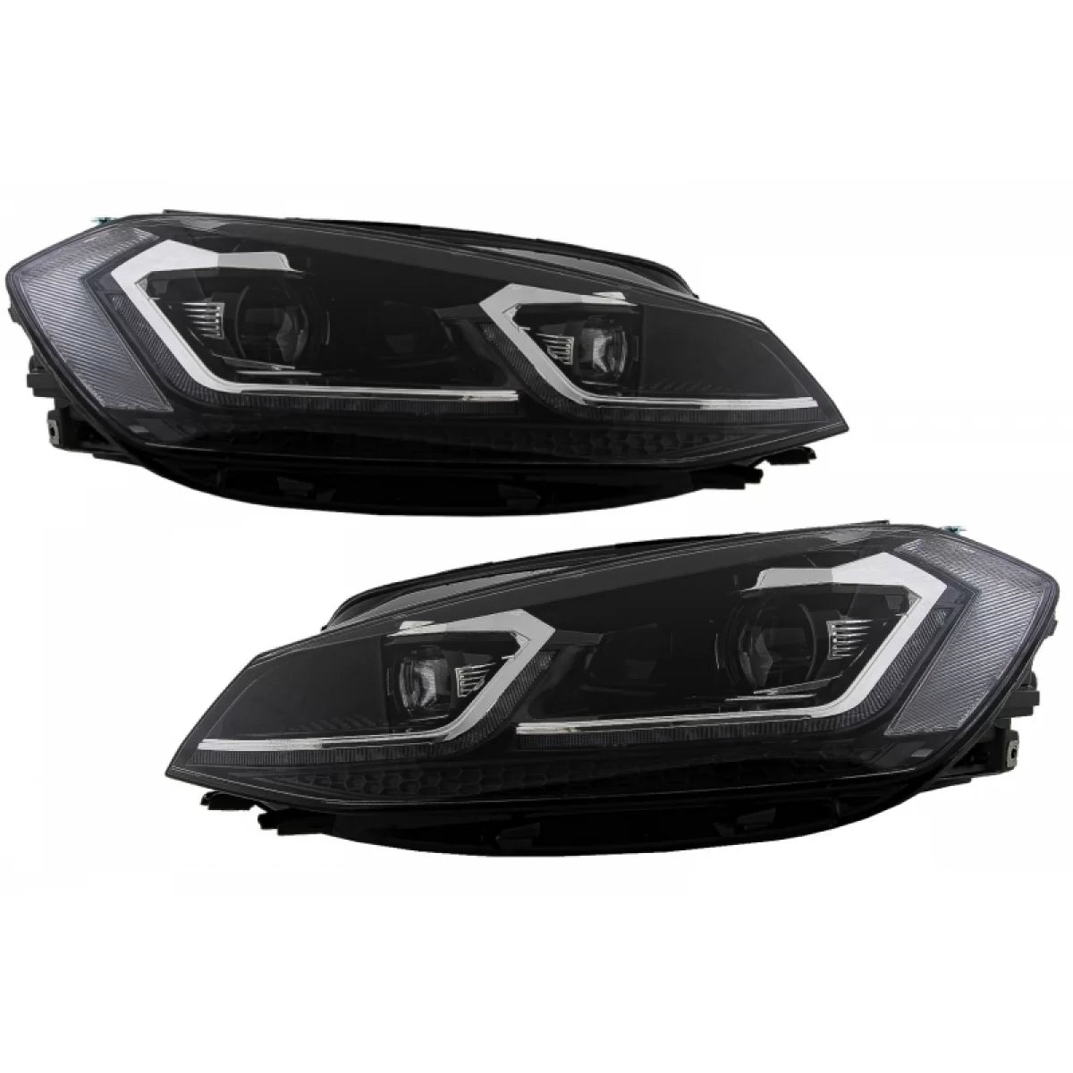 RHD LED Headlights suitable for VW Golf 7.5 VII Facelift (2017-up) with Sequential Dynamic Turning Lights – product image 1