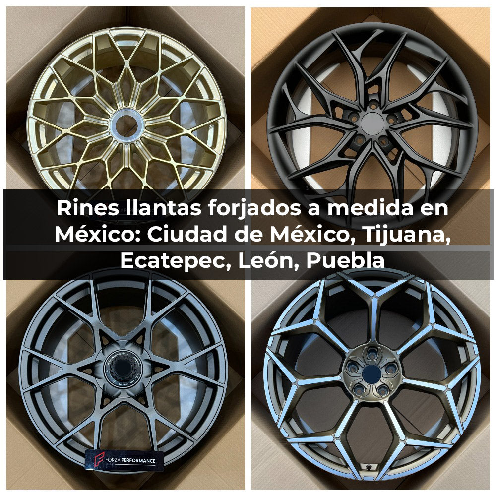 RINES LLANTAS FORJADOS A MEDIDA EN MÉXICO: CIUDAD DE MÉXICO, TIJUANA, ECATEPEC, LEÓN, PUEBLA