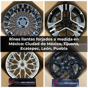 RINES LLANTAS FORJADOS A MEDIDA EN MÉXICO: CIUDAD DE MÉXICO, TIJUANA, ECATEPEC, LEÓN, PUEBLA