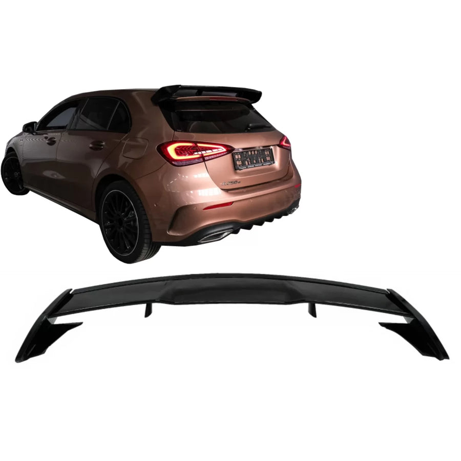 Roof Boot Lid Spoiler suitable for Mercedes A-Class W177 Hatchback SE (2018-up) A45 Design Piano Black – product image 1