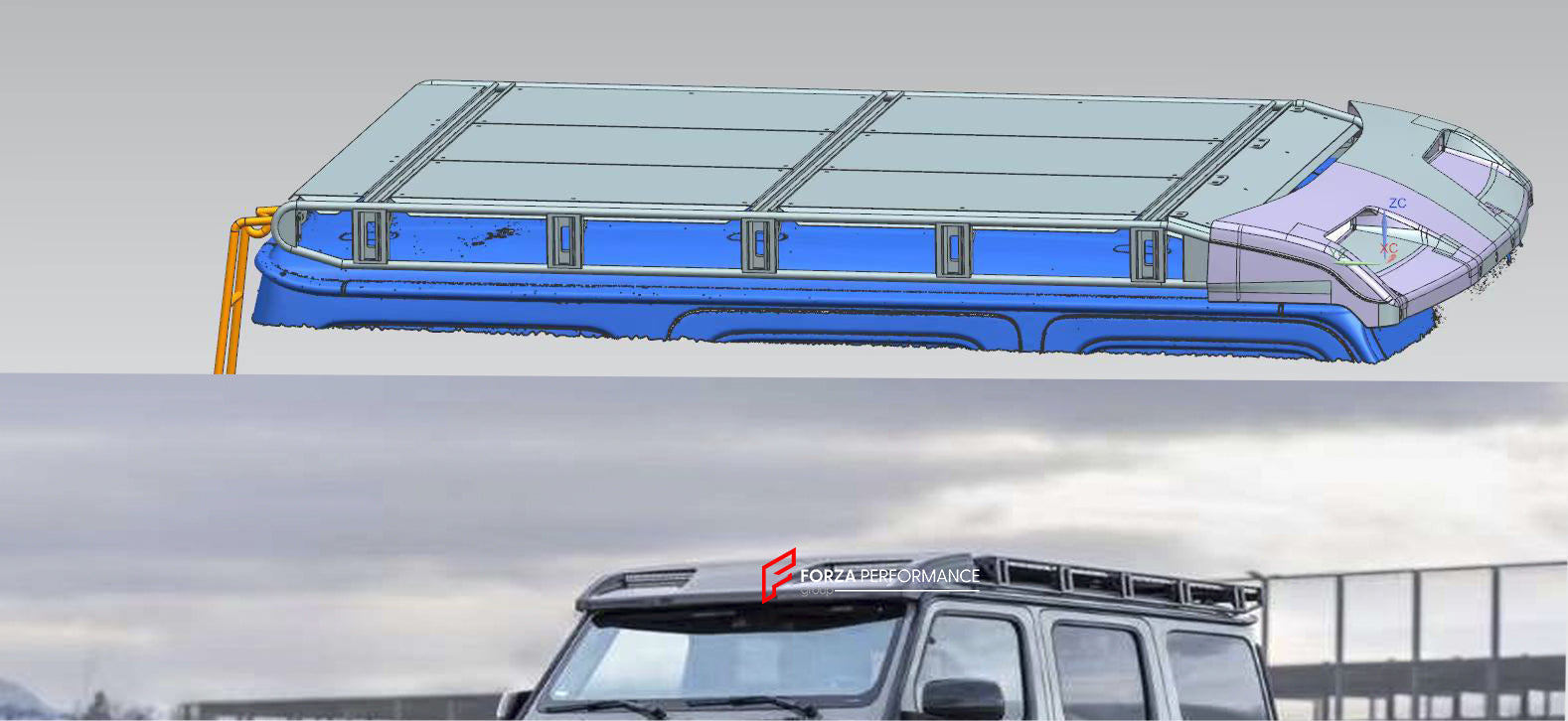 Roof Rack Bar Luggage with Ladder 4x4 Mercedes Benz G Class W463A W464 G63 G550