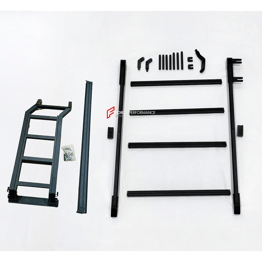Buy Now ROOF RACK BAR LUGGAGE WITH LADDER for MERCEDES BENZ G-CLASS W465 W464 W463A G63 G550 G500 G450D 2019+ and upgrade car parts from SIR Tuning at the Best Price. Headlights, Tail lights, Bodykits, Navigations, Carbon body kit and more - Fast & Free Shipping within Europe, US & Worldwide.