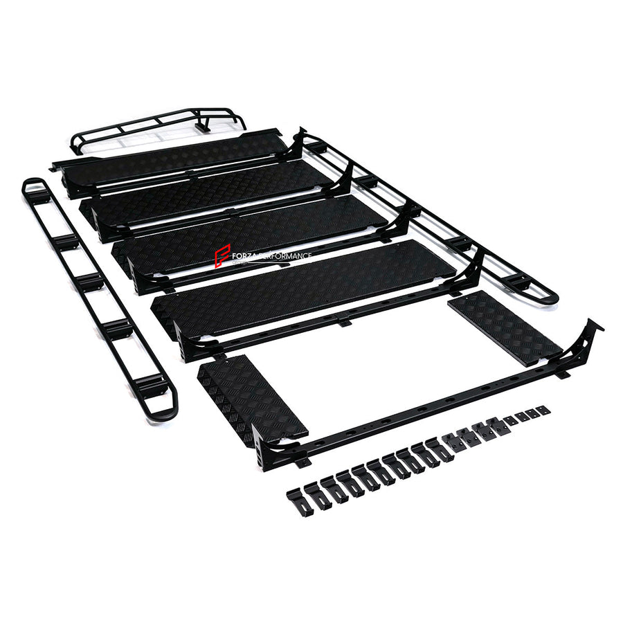 Buy Now ROOF RACK BAR LUGGAGE WITH SUNROOF for MERCEDES BENZ G-CLASS G63 G550 G500 G400D W463A W464 2018 - 2024 and upgrade car parts from SIR Tuning at the Best Price. Headlights, Tail lights, Bodykits, Navigations, Carbon body kit and more - Fast & Free Shipping within Europe, US & Worldwide.